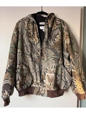 Vintage 90s Walls Outdoors Camo Zip Hoodie 3X USA Made